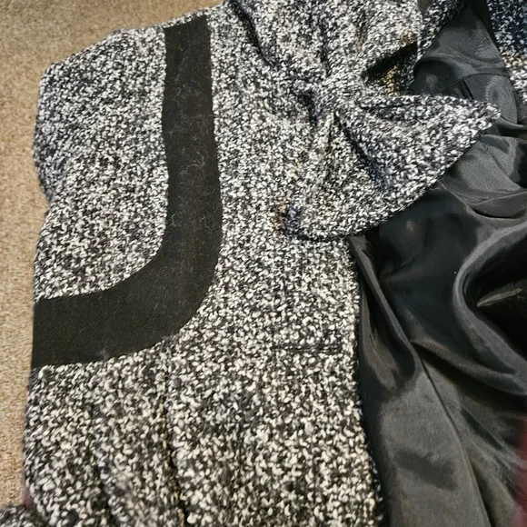 DEBBIE SHUCHAT COLLECTION WOMEN  CHARMING MID LONG TWEED COAT SIZE XL - Picture 5 of 16